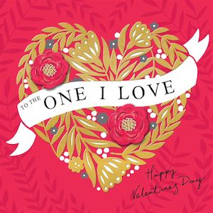 Cards: One I Love Valentine's Day Card