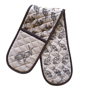 Kitchen Linen: Hare Double Oven Mitt