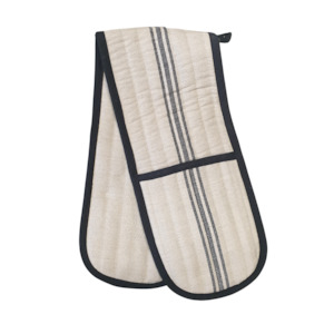 Hemp Stripe Double Oven Mitt