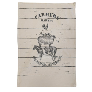 Farmers Market Tea Towel