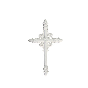 Antique White Mini Wall Cross