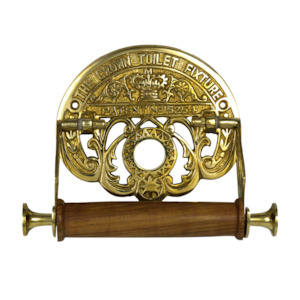 Crown Toilet Roll Holder | Brass