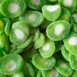 Confectionery: Sour Kiwi Slices