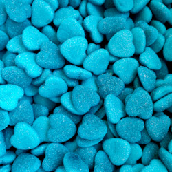 Blue Raspberry Hearts 320g