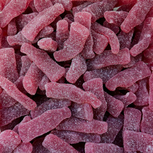 Confectionery: Tangy Raspberry Bottles 350g