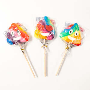 Rainbow Poo Lollipop 65g