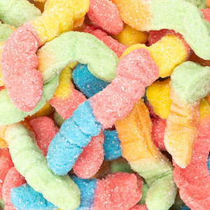 Sour Neon Colourful Worms