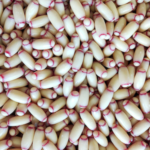 Confectionery: White Chocolate Raspberry Bullets