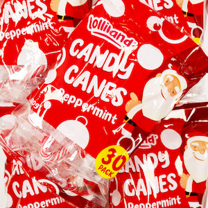 Confectionery: Mini Candy Canes 30 Pack