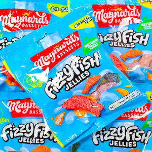 Maynards Bassetts Fizzy Fish Jellies 160g