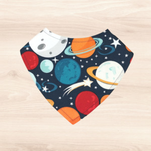 Planets Dribble Bib