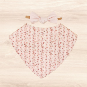 Nostalgia Wine Dribble Bib & Blush Little-Bow