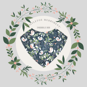 Mistletoe Merriment Dribble Bib