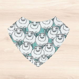 Kiwiana: Flock of Sheep Dribble Bib