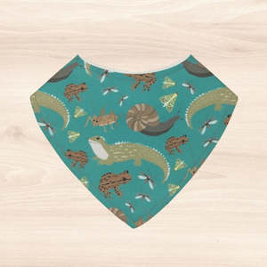 Kiwiana: Tuatara & Friends Dribble Bib