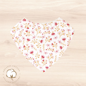 Organic Spriggy Floral Dribble Bib