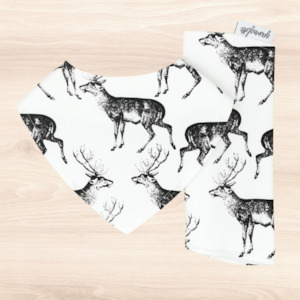 Deer Dribble Bib & Deer Burp Cloth