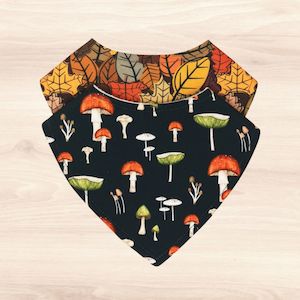 Autumn Leaves & Enchanting Mushrooms Bib Combo