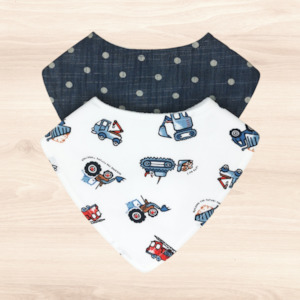 Denim Spot & Toot Toot! Bib Combo