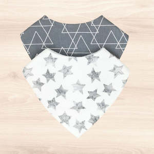 Grey Triangles & Grey Star Bib Combo