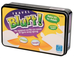 Blurt! Travel Card Game in Tin