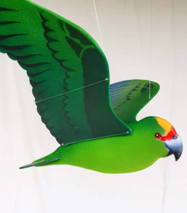 Flap! Toys | Kākāriki/ Yellow Crowned Parakeet