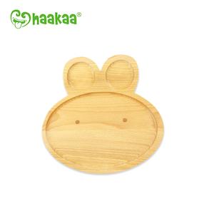 Feeding: Haakka - Natural Wood Plate - Bunny