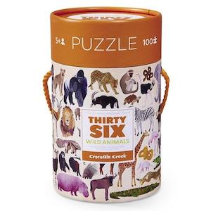 Gifts: Crocodile Creek | Thirty Six Wild Animals Puzzle  100pc