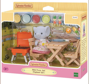 Sylvanian Families | BBQ Picnic Set with Elephant Girl