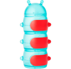 Boon - Caterpillar Snack Container - Teal/Red