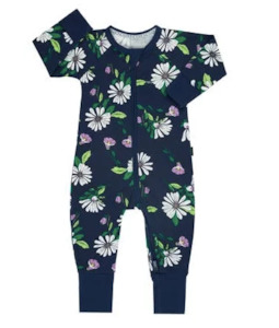 All In Ones: Bonds | Zippy Wondersuit Summer Breeze Floral Navy