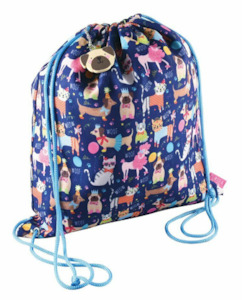 Swimwear: Floss & Rock - Drawstring Bag - Cats & Dogs