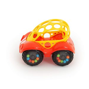 Oball | Rattle & Roll Car Red/Yellow