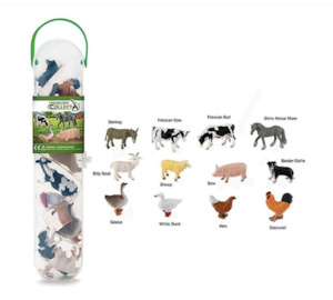 CollectA | Box of 12 Mini Animals Farm Animals