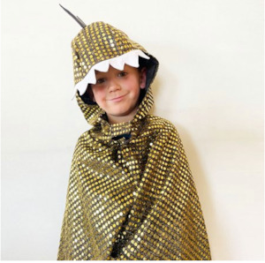 Costumes Accessories: Let's Dress Up | Golden Dragon Cape