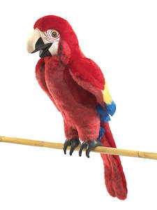 Puppets: Folkmanis Puppets | Scarlet Macaw Puppet