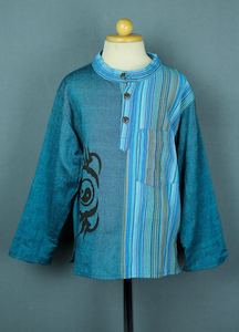 Split cotton kurta top