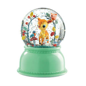 Night Lights: Djeco - Snow Globe Night Light - Fawn