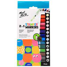 Art Supplies: Mont Marte | 2 n 1 Stamper Markers