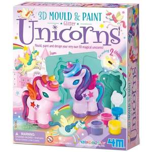 4M | Mould & Paint 3D Glitter Unicorns