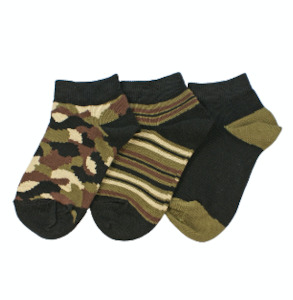 Socks: Columbine | Cotton Liner 3 Pk Camo