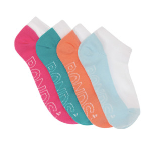 Bonds | Socks Kids Logo Light Low Cut 4 Pack Pink Zing