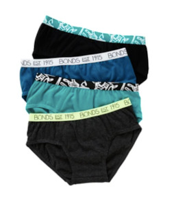 Bonds - Boys Briefs 4pk - Night Hues