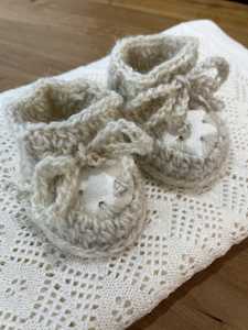 Baby Crochet Slippers 0-6 Months