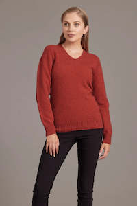 Yarn: Rib Detail V Neck Jersey