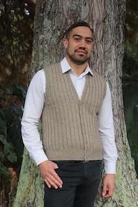 Men's V Neck Button Vest