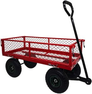 Garden Caged Platform Trolley Cart - 350kg Load