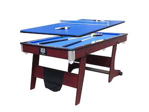 Assembled Rack & Roll 2 IN 1 COMBO POOL TABLE & TENNIS TABLE (6 FT) (FOLDABLE) RRP $545