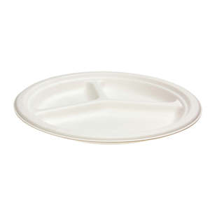 Sugar Cane - 3 Compartment Plate 10"