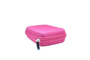 Travel travel case (pink sturdy protective cover) holds 10 Roller Ball Bottles.